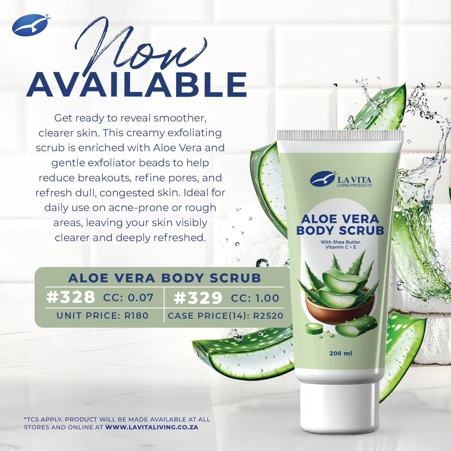 Now Available: Aloe Vera Body Scrub